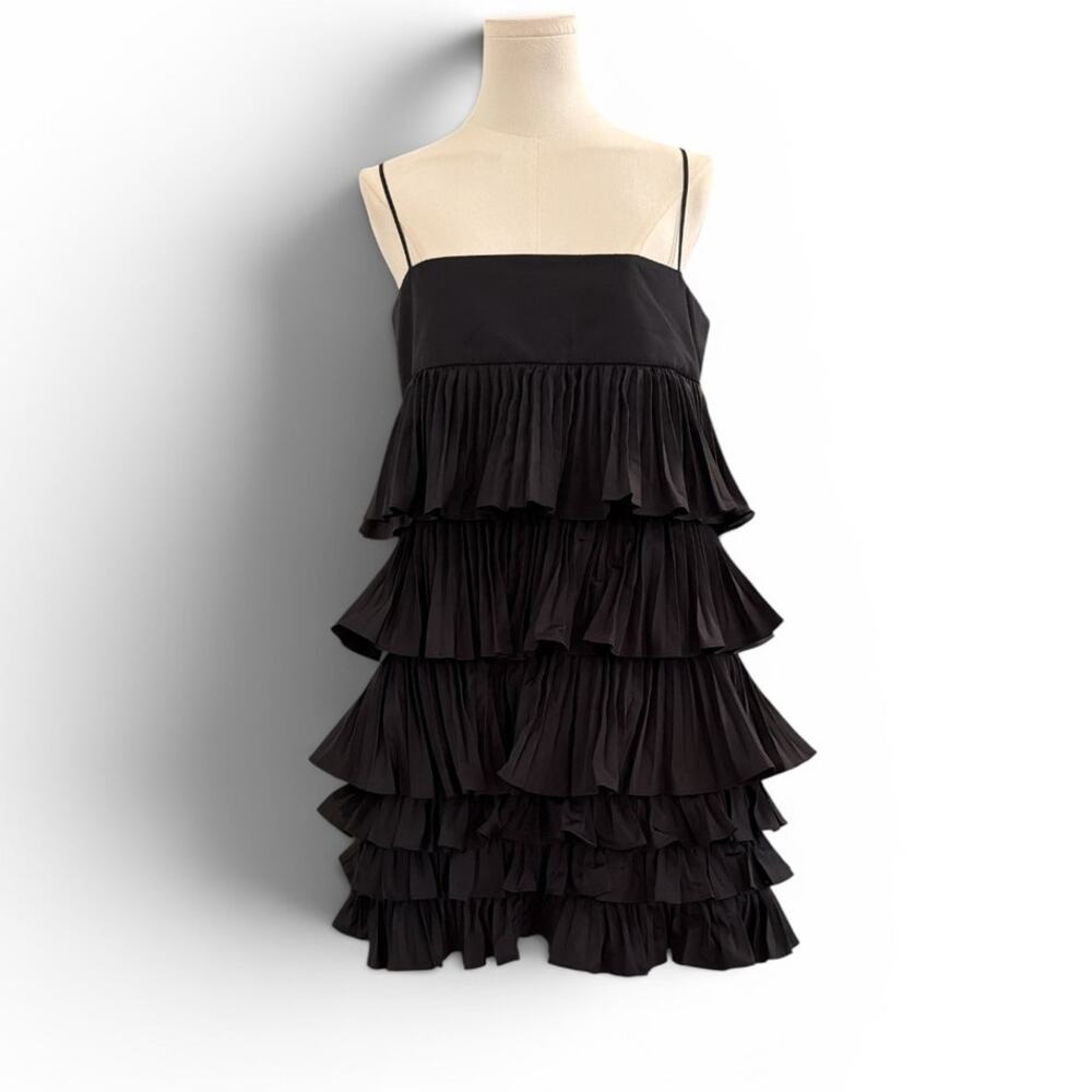 Alexis Corsini Black Corsini Tiered Dress XL